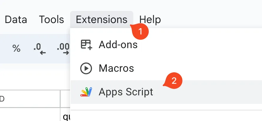 extensions apps script