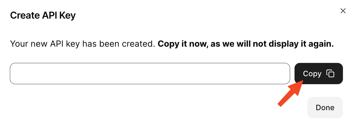 api key copy