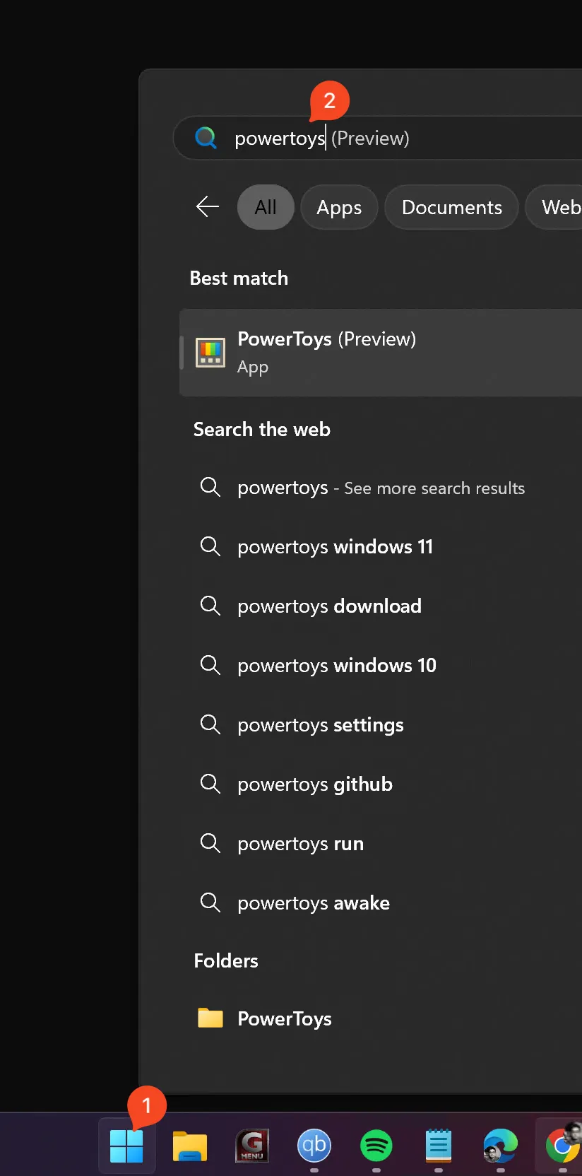 windows. search powertoys