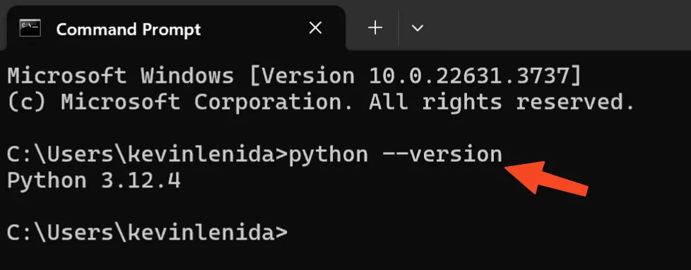 python version